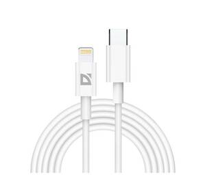 Defender USB кабель F182 TypeC-Lightning 2м,  20Вт,  PD,  TPE, белый,  пакет  (87539)