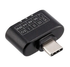Разветвитель USB-C Hama 00135747 2порт. черный