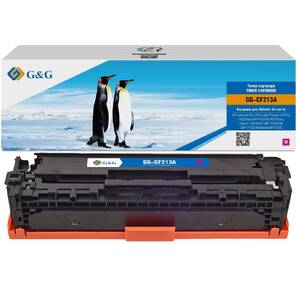 Картридж G&G,  аналог HP CF213A / 131A /  Canon 131M / 731M / 331M красный 1.8k с чипом