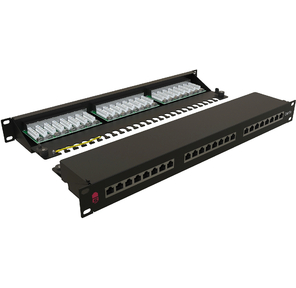 Патч-панель Sysmatrix PP 1901U.S245ES.N 19" 1U 24xRJ45 кат.5E FTP