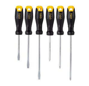 Набор отверток Deli DL620006 6шт SL5x75 + SL5x100 + SL6x150 + PH1x75 + PH1x100 + PH2x150