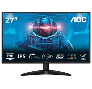 LCD AOC 27" 27B36X черный {IPS 1920x1080 144Hz 300cd HDMI DisplayPort USB}