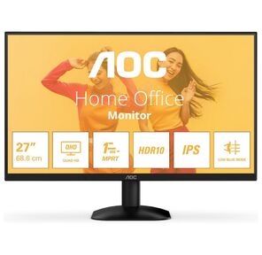 AOC Q27B35E 27" IPS LED 16:9 HDMI матовая HAS 350cd 178гр / 178гр 2560x1440 75Hz DP 2K 3.03кг черный