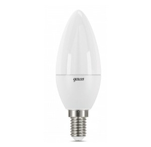 GAUSS 103101107 Светодиодная лампа LED Свеча E14 6.5W 520lm 3000К 1 / 10 / 100