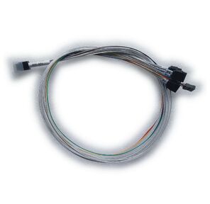 Кабель DiliVing DL-0591,     Internal SFF8643-to-4*SATA+SB  ( HDmSAS  (прямой) -to- 4*SATA (прямой)+SideBand)  Crossover,  75 cm