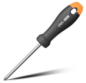 Отвертка Deli Крестовая отвертка "Home Series Gray" Deli HT1206C PH2x150мм  Эксклюзивный дизайн,  рукоятка из высококачественного софттач пластика
