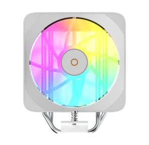 Кулер для процессора Ocypus Delta A40 EX WH Digital,  120mm ARGB FAN,  Top Display Panel,  4 HEAT PIPES,  4-PIN PWM,  500-1800 RPM,  29DBA,  HYDRO BEARING,  LGA115X / 1200 / 1700 / 18XX,  AM4 / AM5