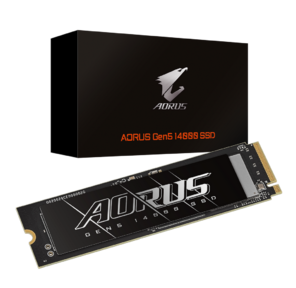 Твердотельный накопитель SSD Gigabyte 4TB M.2 2280 AORUS Gen5 14000 AG514K4TB PCI-Express 5.0x4,  NVMe 2.0,  3D TLC NAND,  Phison PS5026-E26