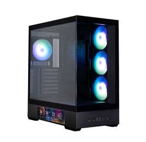 Корпус ZALMAN P40 DS,  ATX,  BLACK,  WINDOW,  9.1-inch LCD screen,  2xCombo (2.5” or 3.5”),  1x2.5”,  1xUSB TYPE-C,  2xUSB3.0,  SIDE 3x120mm ARGB,  REAR 1x120mm ARGB