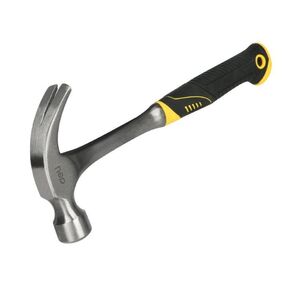 Ударно-рычажный инструмент Deli Молоток-гвоздодер цельнокованный Deli DL5073 550 гр,  прорезиненная рукоять