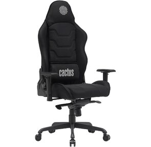 Кресло Cactus CS-CHR-MC04-BBK черный крестов. сталь