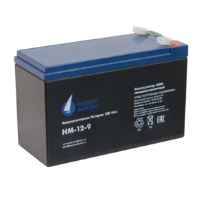 Аккумуляторная батарея для ИБП Парус-электро HM-12-9  (AGM / 12В / 9, 0Ач / клемма F2)