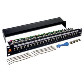 Патч-панель Lanmaster LAN-PPL24S5E 19" 1U 24xRJ45 кат.5e