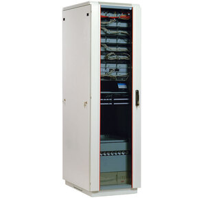 CMO ШТК-М-18.6.6-1ААА Шкаф телекоммуникационный напольный 18U  (600x600) дверь стекло  (2 места)