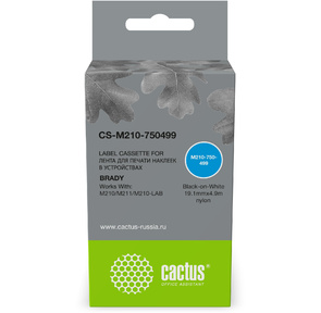 Картридж ленточный Cactus CS-M210-750499 M210-750-499 для Brady M210 / M211 / M210-LAB