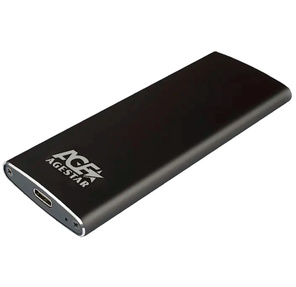 Внешний корпус SSD AgeStar 3UBNF2C m2 NGFF 2280 B-Key USB 3.1 алюминий красный
