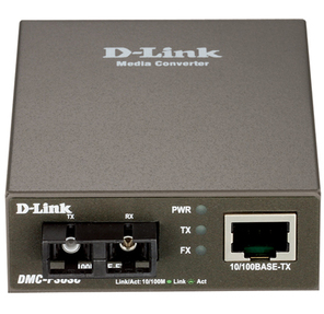 D-Link DMC-F30SC / A1A Fast Ethernet Twisted-pair to Fast Ethernet Single-mode Fiber  (30km,  SC) Media Converter