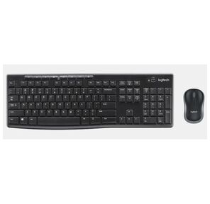 Logitech Wireless Combo MK270,  беспров.,  черный  (USB)