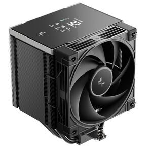 Кулер для процессора DEEPCOOL AK500 G2 LGA1851 / 1700 / 1200 / 115X / AM5 / AM4  (9шт / кор,  TDP 240W,  PWM,  Fan 120mm,  5 тепл. трубок,  Copper Base,  Wood-grain top cover,  черный) RET  (R-AK500G2-BKNNMN-GJD)