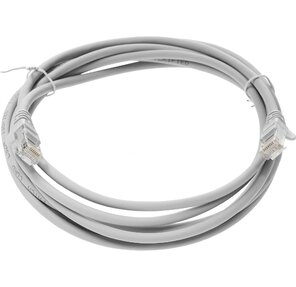 Lanmaster UTP LAN-PC45 / U5E-3.0-GY вилка RJ-45-вилка RJ-45 кат.5е 3м серый LSZH  (уп.:1шт)