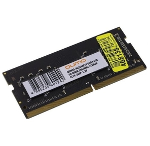 QUMO DDR4 SODIMM 4GB QUM4S-4G2666C19 PC4-21300,  2666MHz