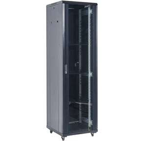 Rexant  (04-2266-212) Напольный шкаф 19" 22U 600х600х1164  (ШхГхВ),  дверь стекло,  металлическая задняя дверь,  боковые съемные стенки,  RAL 9005