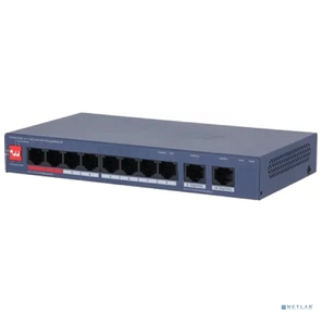 DAHUA DH-CS4010-8ET2GT-110 8-портовый PoE коммутатор управляемый  8 RJ45 10 / 100Мбит / с  (PoE / PoE+ / Hi-PoE / IEEE 802.3bt),  2 RJ45 10 / 100 / 1000Мбит / с  (uplink);  1~2 до 90Вт,  3~8 до 30Вт,  суммарно до 110Вт