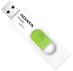 Флеш накопитель 512GB A-DATA UV320,  USB 3.2,  белый / зеленый