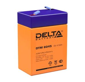 Аккумуляторная батарея Delta DTM 6045  (6V,  4.5Ah)  для  UPS