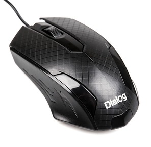 Мышь Dialog Pointer MOP-07U Black USB,  оптическая,  3 кнопки + ролик