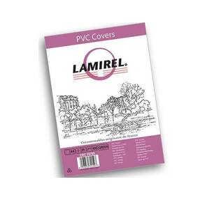 Обложки Lamirel Transparent A4,  PVC,  зеленые,  200мкм,  100 шт.