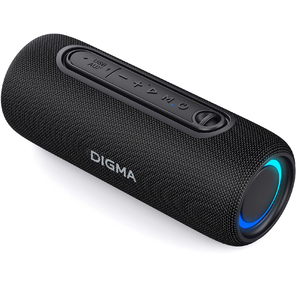 Колонка порт. Digma D-PS1524 черный 20W 2.0 BT 10м 2000mAh  (PS1524B)