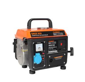 Генератор бензиновый PATRIOT Max Power SRGE 950 474103119 Двигатель: 2т,  АИ-92 + масло,  63 сс,  2.0 л.с.; Мощность ном / макс: 0.65 / 0.8 кВт; Объём бака: 4.2 л; Розетки: 1 евро 16А; Вес: 17.2кг