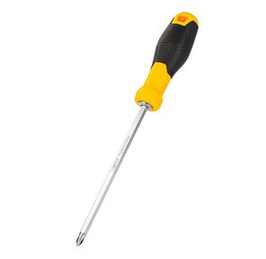 Двухсторонняя отвертка Deli DL626150S PH2+SL6x150мм Спецификация продукта.: 6 / PH2x150мм. Материал хвостовика: Cr-V. Длина: 260 мм. Длина: 150 мм. Диаметр хвостовика: 6, 3 мм.