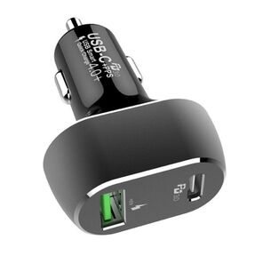 Автомобильное ЗУ  (ACD-С632P-V1B) 63Вт,  2xUSB 1PD+1QC,  3.6~20В / 3А RTL