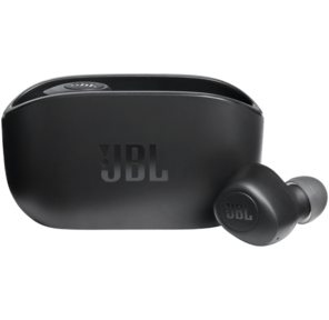 Гарнитура вкладыши JBL Wave 100TWS черный беспроводные bluetooth в ушной раковине  (JBLW100TWSBLK)