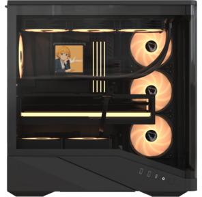 корпус Formula V Line Crystal U9 PA Black,  ATX,  TYPE-C*1,  USB3.0*2,  Curved Glass,  SIDE 3x PERFORMANCE ARGB,  REAR 1x PERFORMANCE ARGB