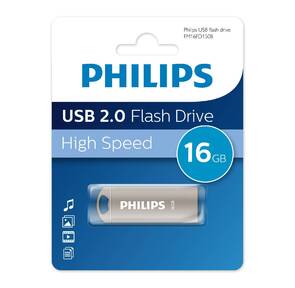 Флеш накопитель 16GB PHILIPS IRON 2.0 16GB,  USB 2.0