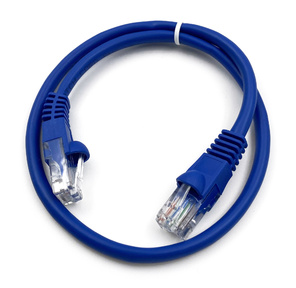 Патч-корд Buro UTP 4 пары cat5E CCA molded 0.5м голубой RJ-45  (m)-RJ-45  (m)