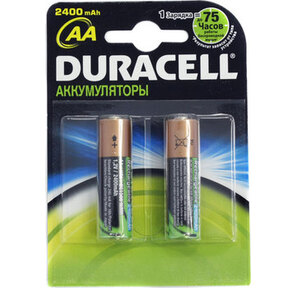 Аккумуляторная батарея Duracell HR6-2BL 2400mAh 2-шт