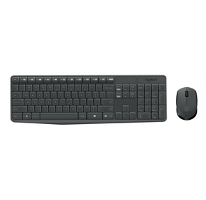 Logitech Wireless Desktop MK235,   (Keybord&mouse),  USB,  Black