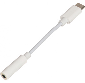 Переходник Buro BHP TPC-JCK USB Type-C  (m) Jack 3.5mm  (f) белый