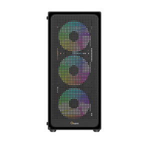 корпус Ocypus Gamma C50 BK ARGB,  MATX,  USB3.0*1+USB2.0*2,  FRONT 3x120mm ARGB,  REAR 1x120mm ARGB