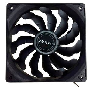 Вентилятор в корпус ALSEYE S120-F,  120mm,  500 - 1700 RPM,  33.8dB,  66CFM,  4Pin PWM,  черный