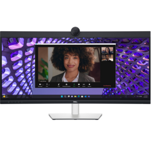 Dell 34"    P3424WEB S / BK  (IPS;21:9;300 cd / m2;1000:1;3440x1440x60Hz;5ms;178 / 178;DP1.2 (HDCP 2.2), HDMI2.2, USB -C, 5xUSB 3.2 (Gen1), WEBcam 4MP RGB+IR2K; mcr; Spk 2x5W; RJ45; HAS; Tilt; Swiv;VESA100x100)