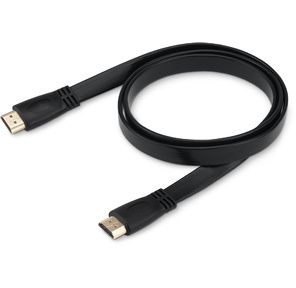 Кабель аудио-видео Buro Flat HDMI  (m) / HDMI  (m) 1м. черный  (HDMI 1 BHP)