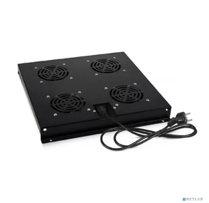 Cabeus TRAY-SC-120-BK Модуль вентиляторный с 4-я вентиляторами для установки в серверные шкафы серии ND-SC,  цвет черный  (RAL 9004)