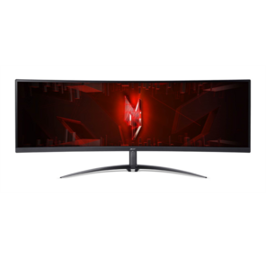 44, 5'' ACER Nitro XZ452CUVbemiiphuzx, ZeroFrame, Curved 1500R Black, 32:9, VA, 5120x1440, 1 / 4ms, 450cd, 165Hz, 2xHDMI (2.1)+1xDP (1.4)+1xType-C (PD90W)+Audio out+USB3.2 (2Up 3Down)+RJ45, Speakers 3Wx2