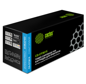 CACTUS CS-CF361X Тонер Картридж Cactus CS-CF361X голубой для HP CLJ M552dn / M553dn  (9500стр.)