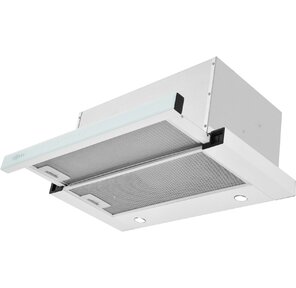 Вытяжка встраиваемая Zugel ZHT652GW белый управление: сенсорное  (1 мотор)